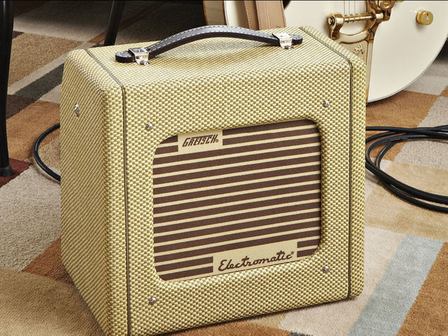The Electromatic's smart, tweed-covered cabinet really projects